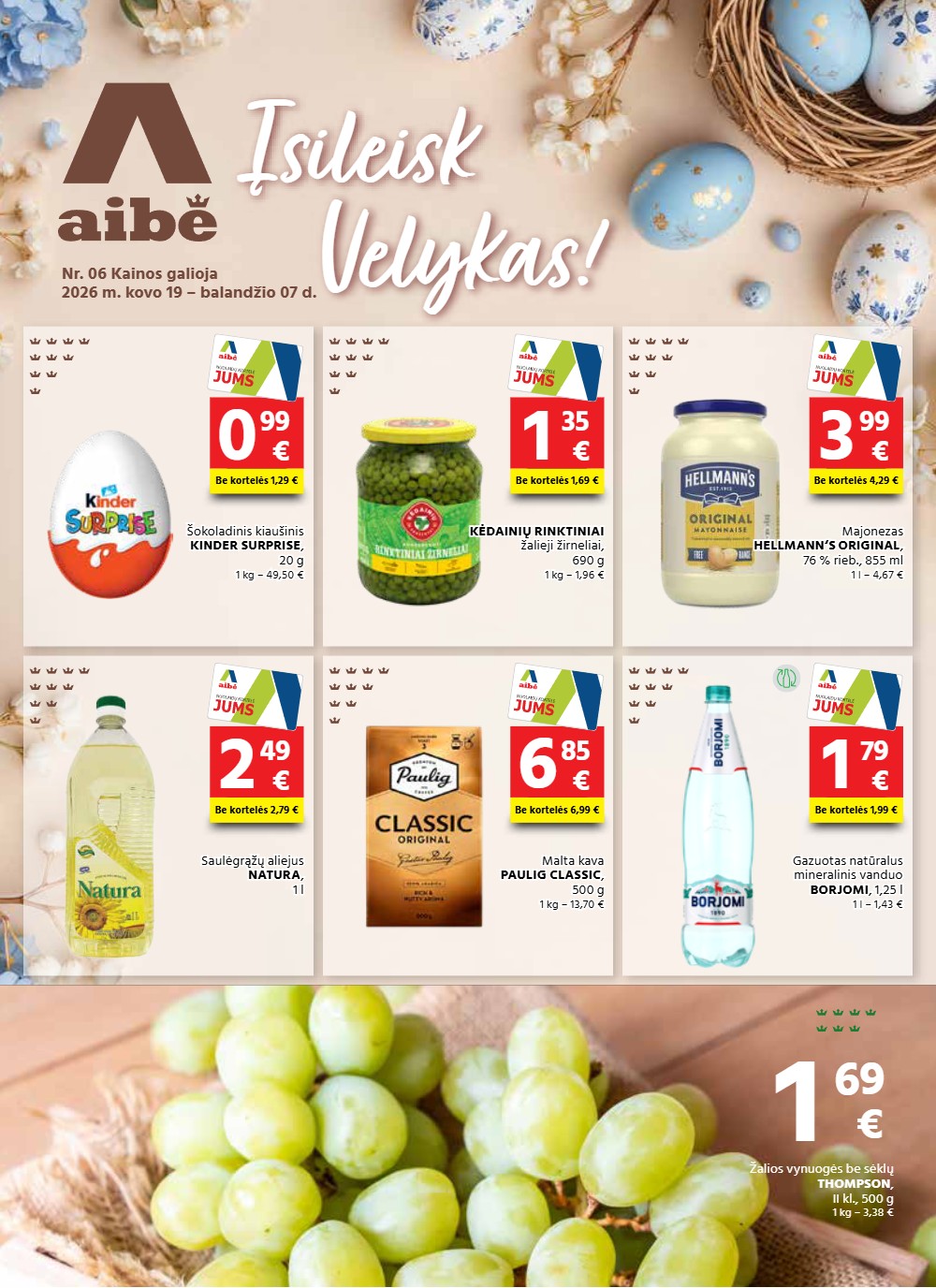 Aibė kovo akcijų leidinys 1 – page 1