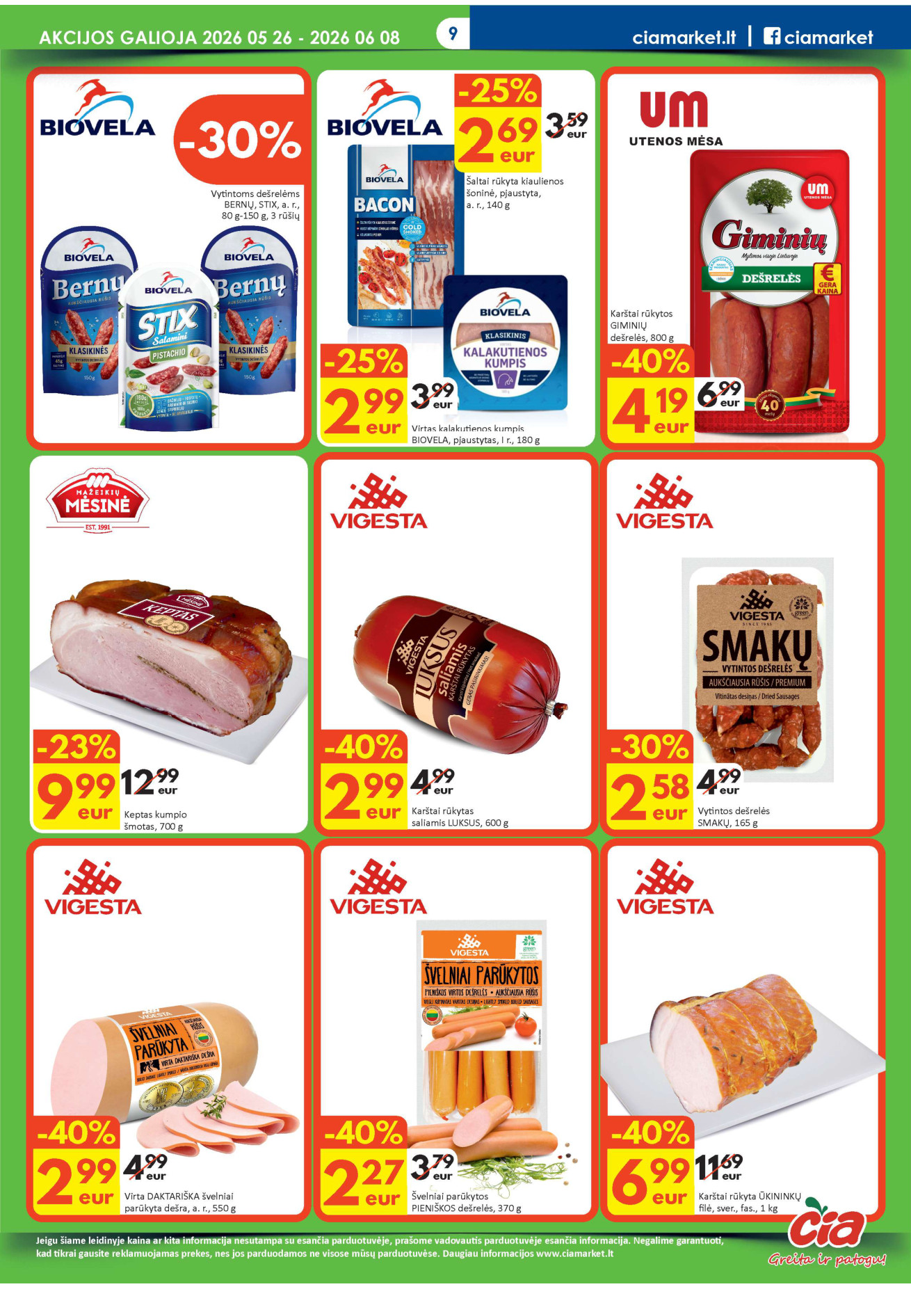 Čia Market akcijų leidinys - gegužės 26 – page 9