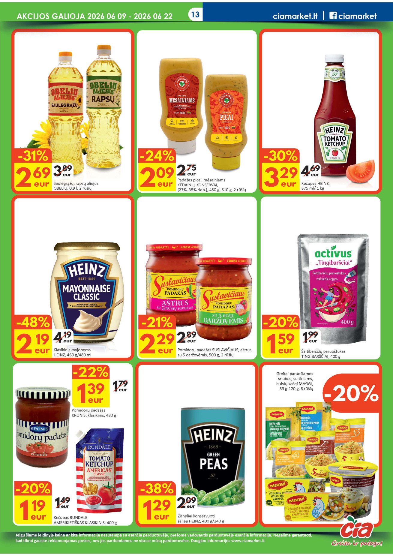 Čia Market akcijų leidinys - Birželio 09 – page 13