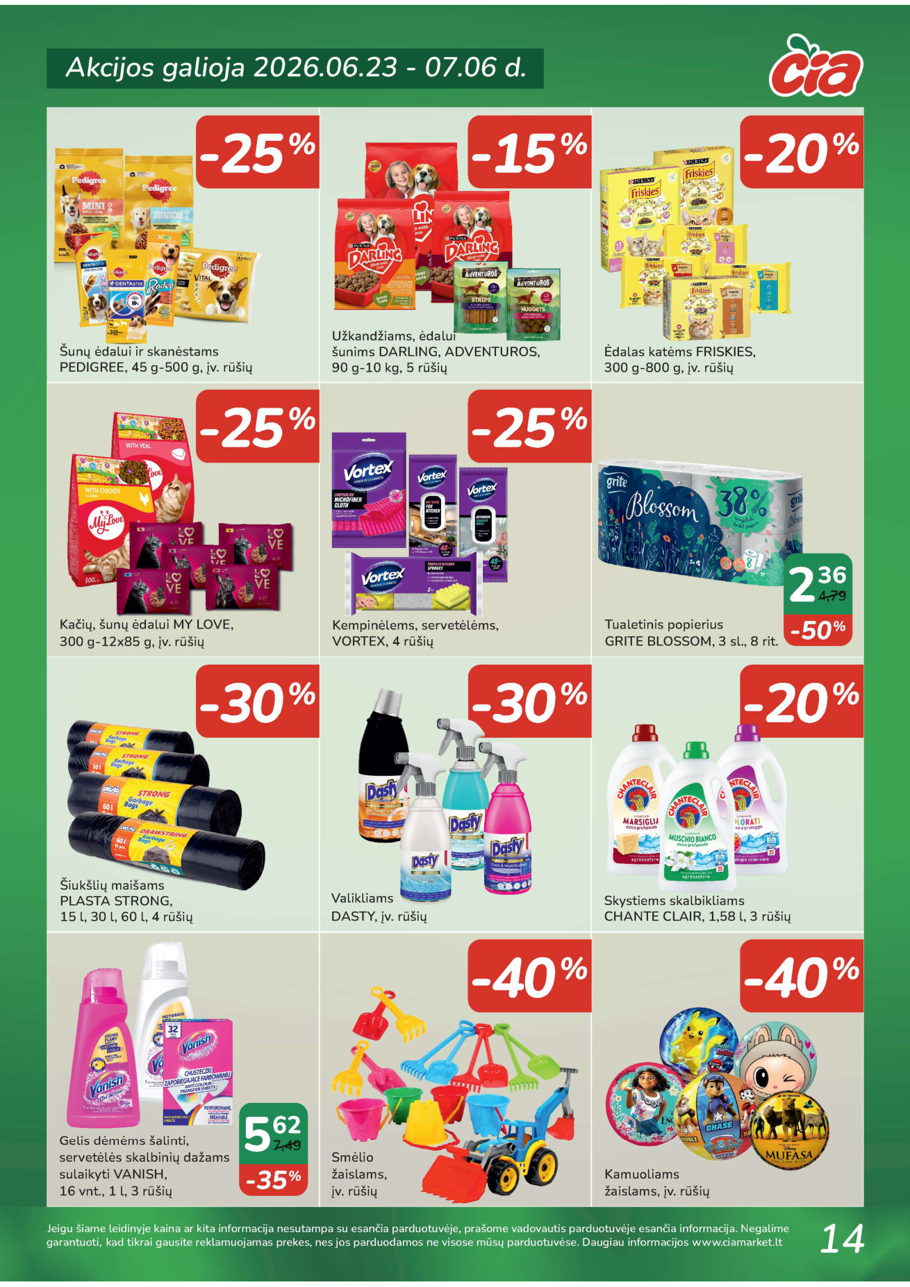 Čia Market akcijų leidinys - Birželio 23 – page 14