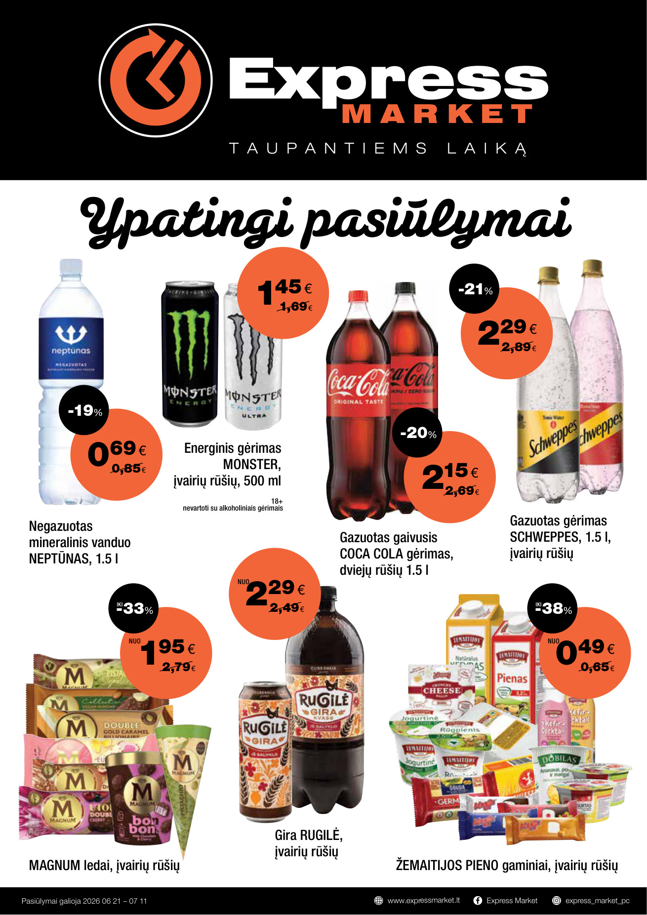 Express Market kovo akcijų leidinys - Birželio 21 – page 1