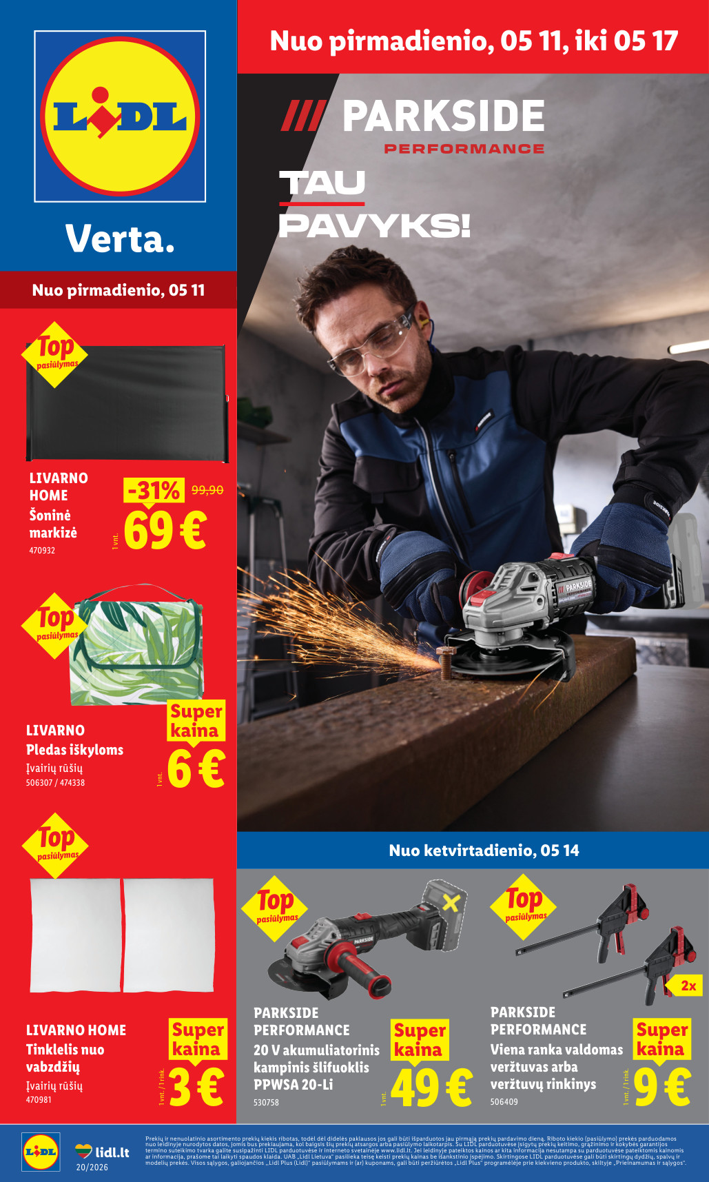 Lidl akcijų leidinys ne maisto - gegužės 11 – page 1