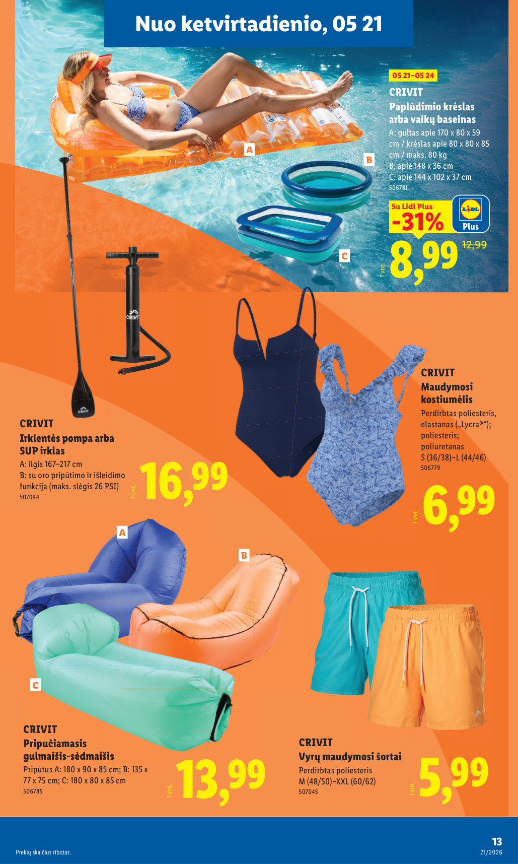 Lidl akcijų leidinys ne maisto - gegužės 18 – page 13