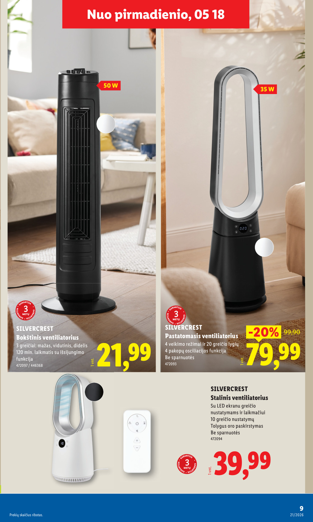 Lidl akcijų leidinys ne maisto - gegužės 18 – page 9