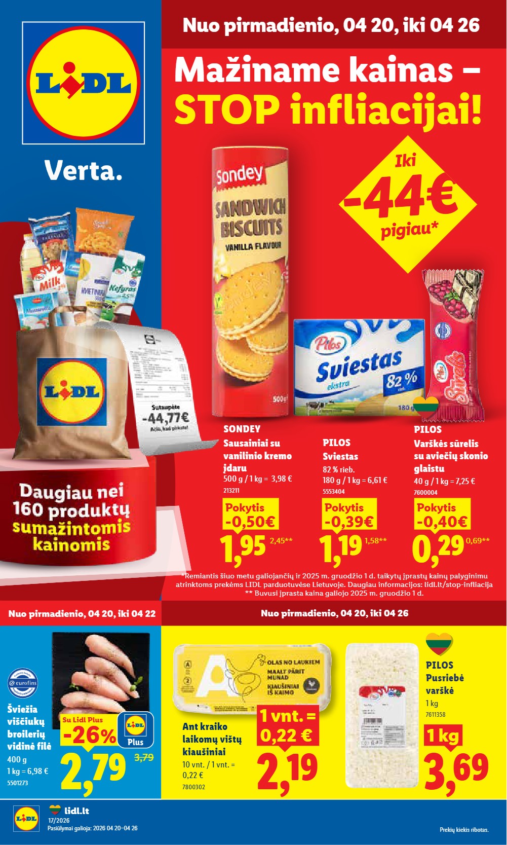 Lidl akcijų leidinys nuo pirmadienio - balandžio 20 – page 1