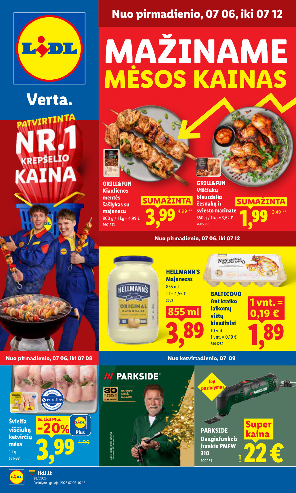 Lidl akcijų leidinys ne maisto - Liepos 6 – page 1