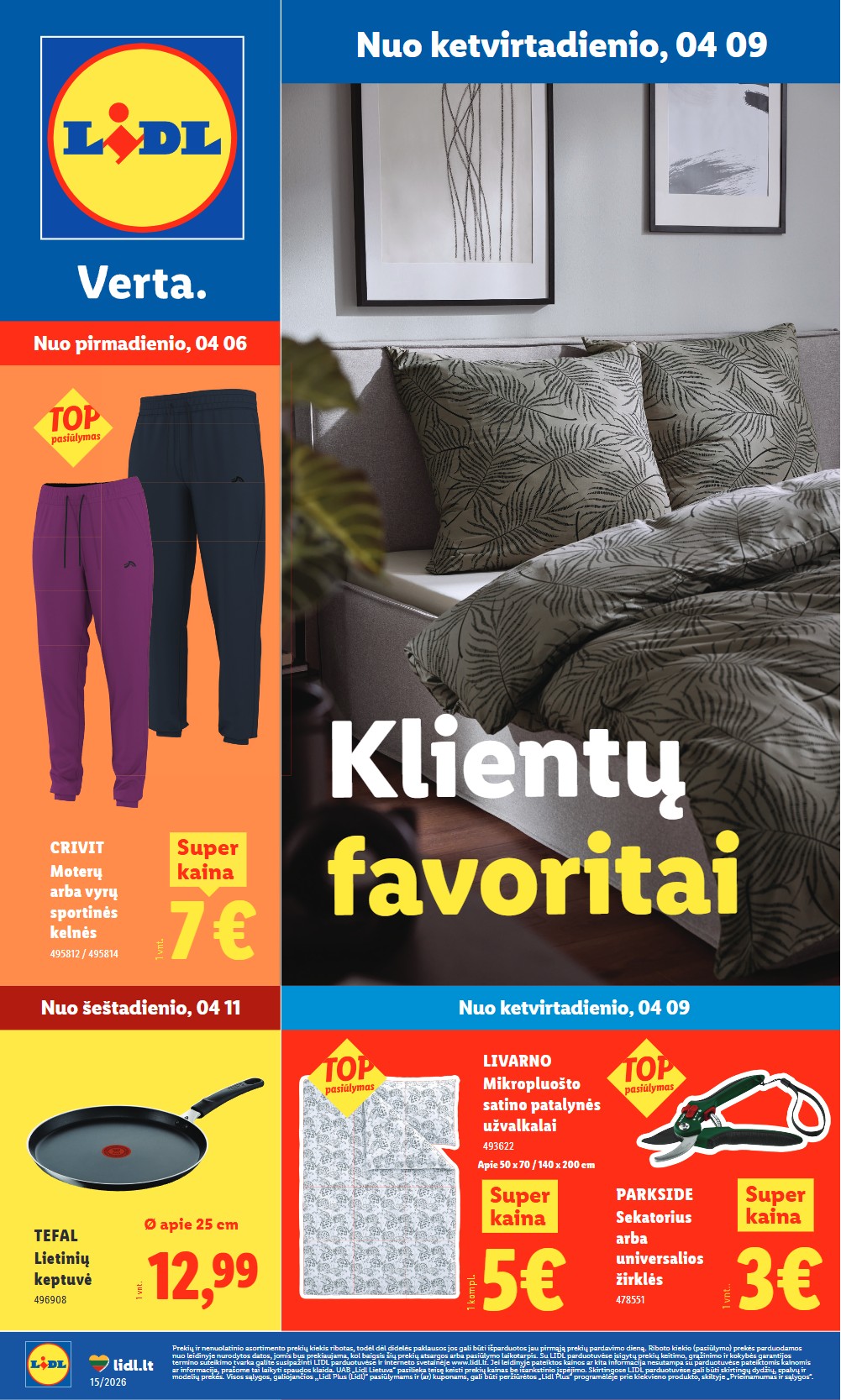 Lidl akcijų leidinys ne maisto nuo pirmadienio - balandžio 6 – page 1