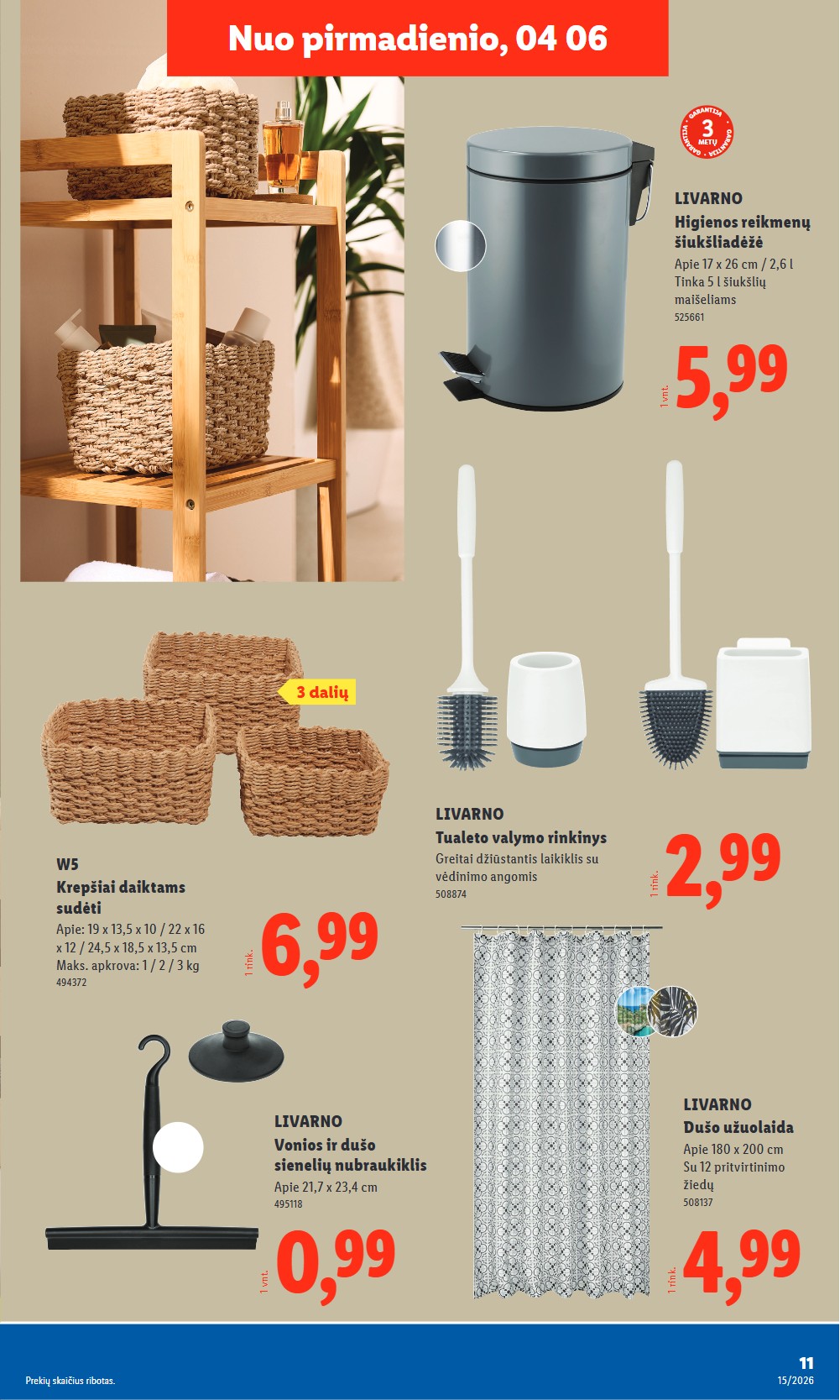 Lidl akcijų leidinys ne maisto nuo pirmadienio - balandžio 6 – page 11