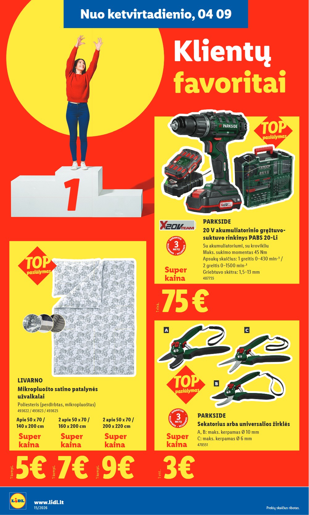 Lidl akcijų leidinys ne maisto nuo pirmadienio - balandžio 6 – page 14