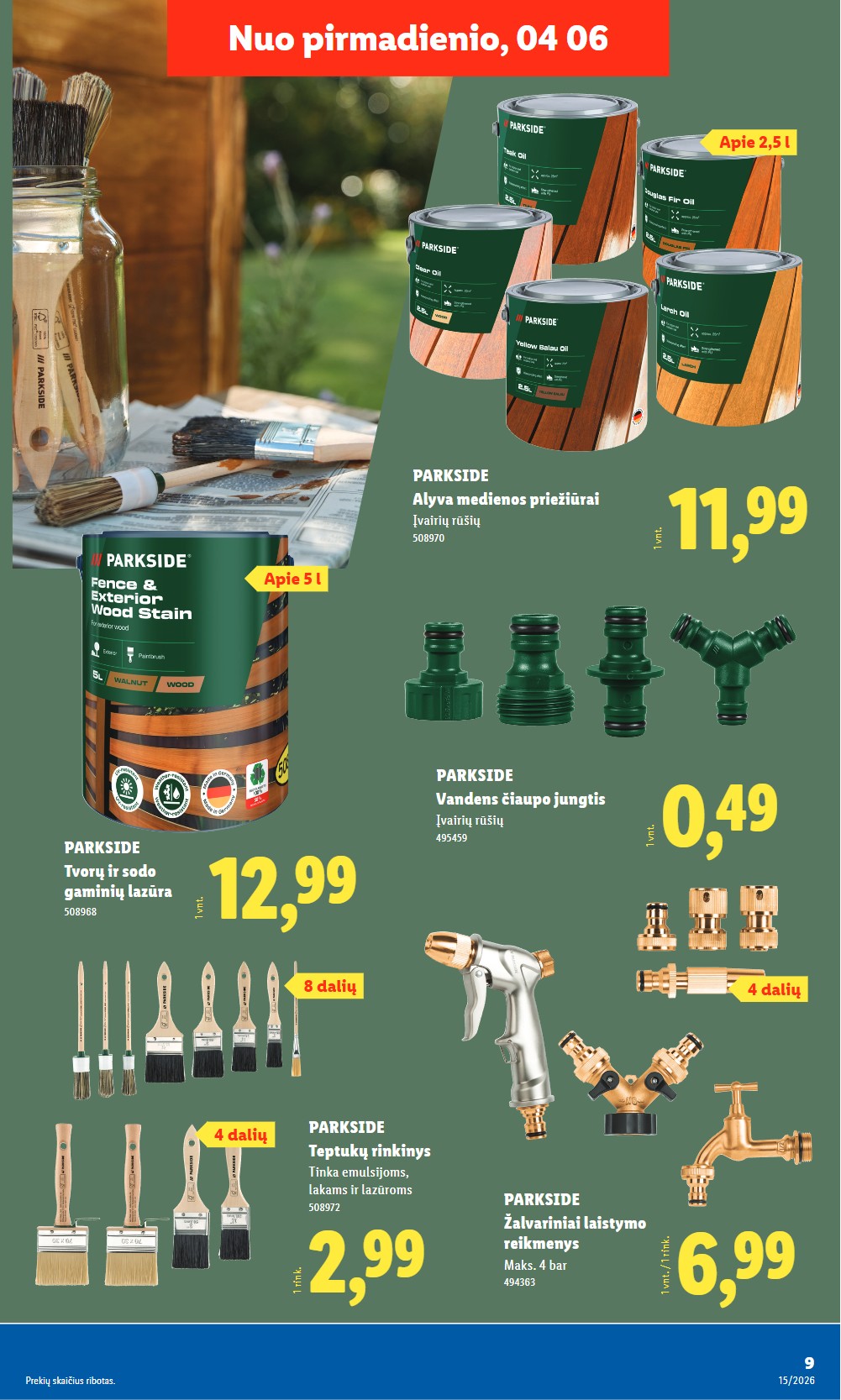 Lidl akcijų leidinys ne maisto nuo pirmadienio - balandžio 6 – page 9