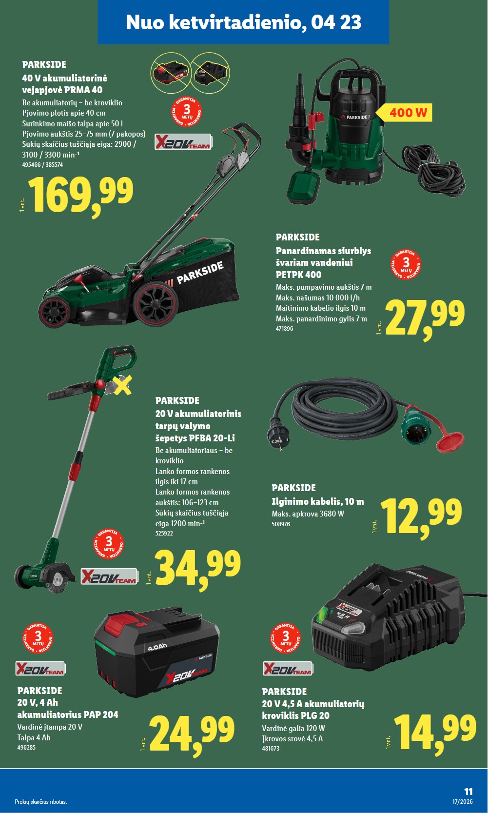 Lidl akcijų leidinys ne maisto nuo pirmadienio - balandžio 20 – page 11