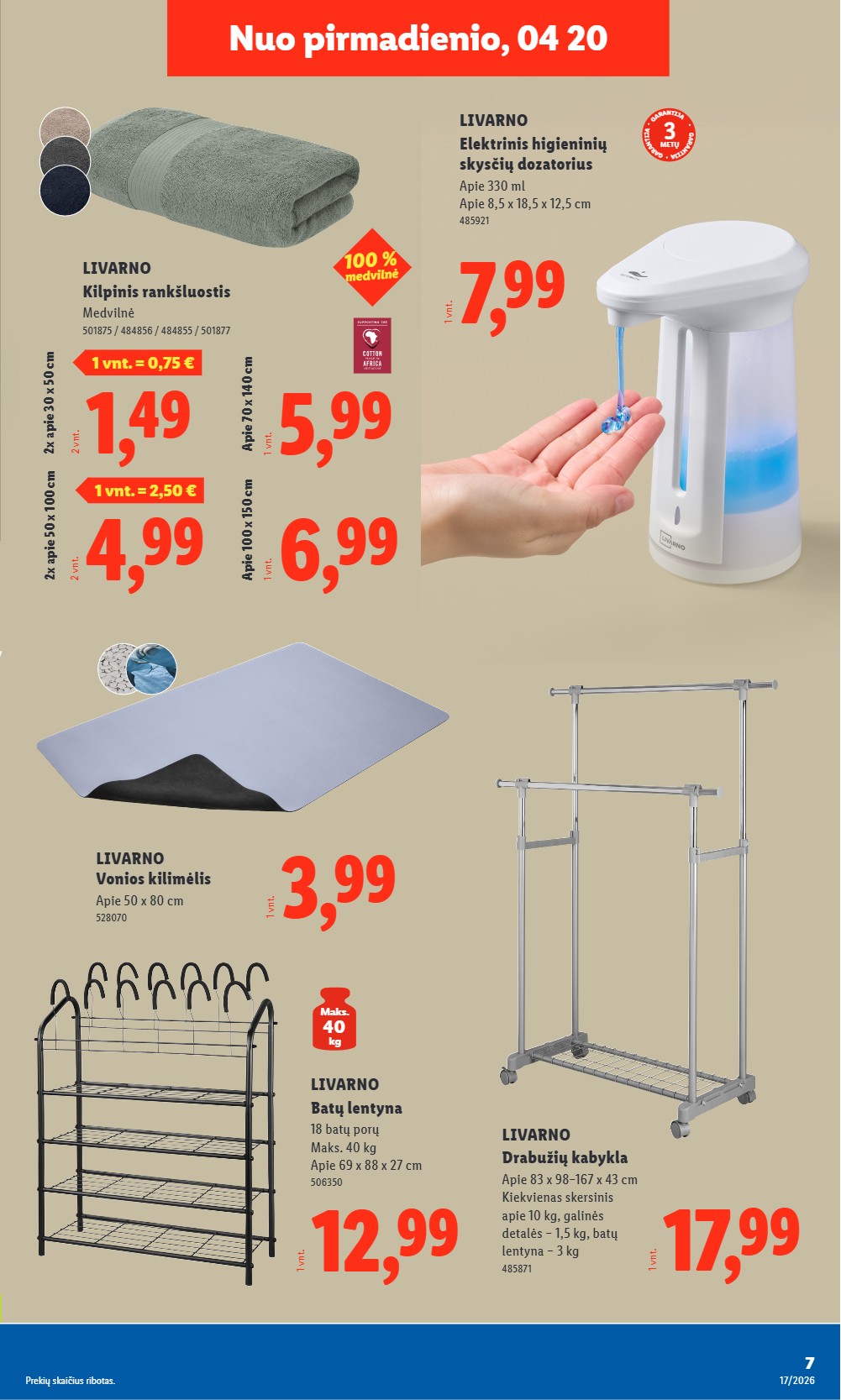 Lidl akcijų leidinys ne maisto nuo pirmadienio - balandžio 20 – page 7