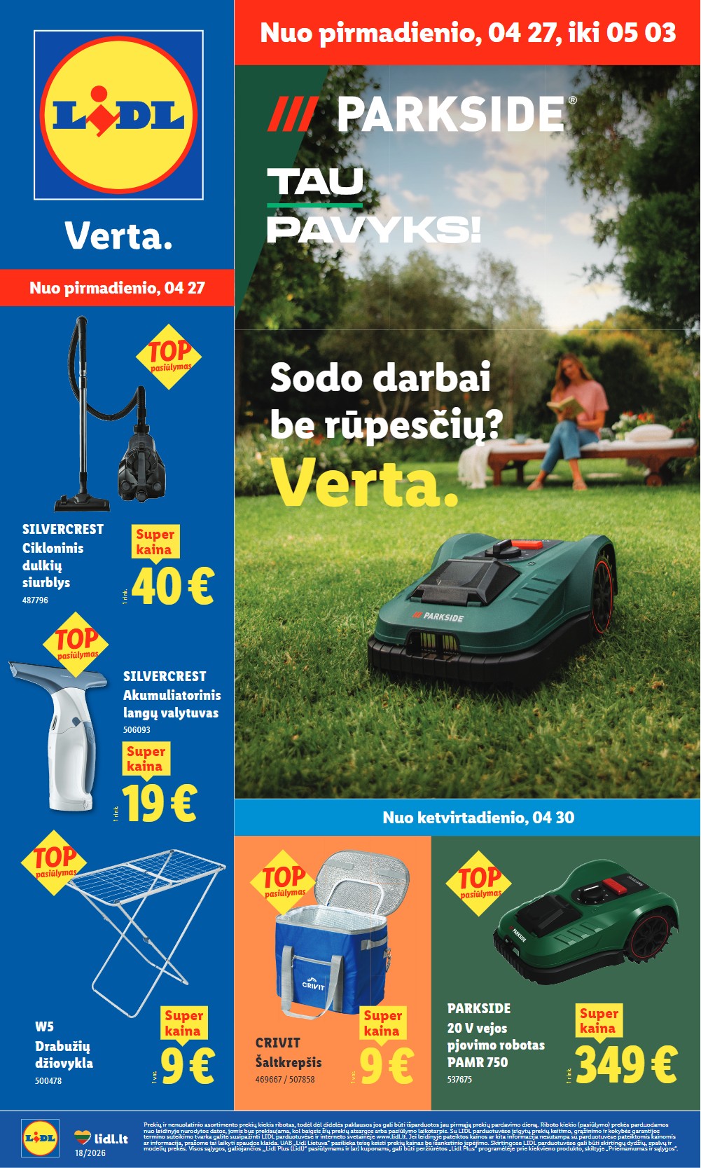 Lidl akcijų leidinys ne maisto - balandžio 27 – page 1