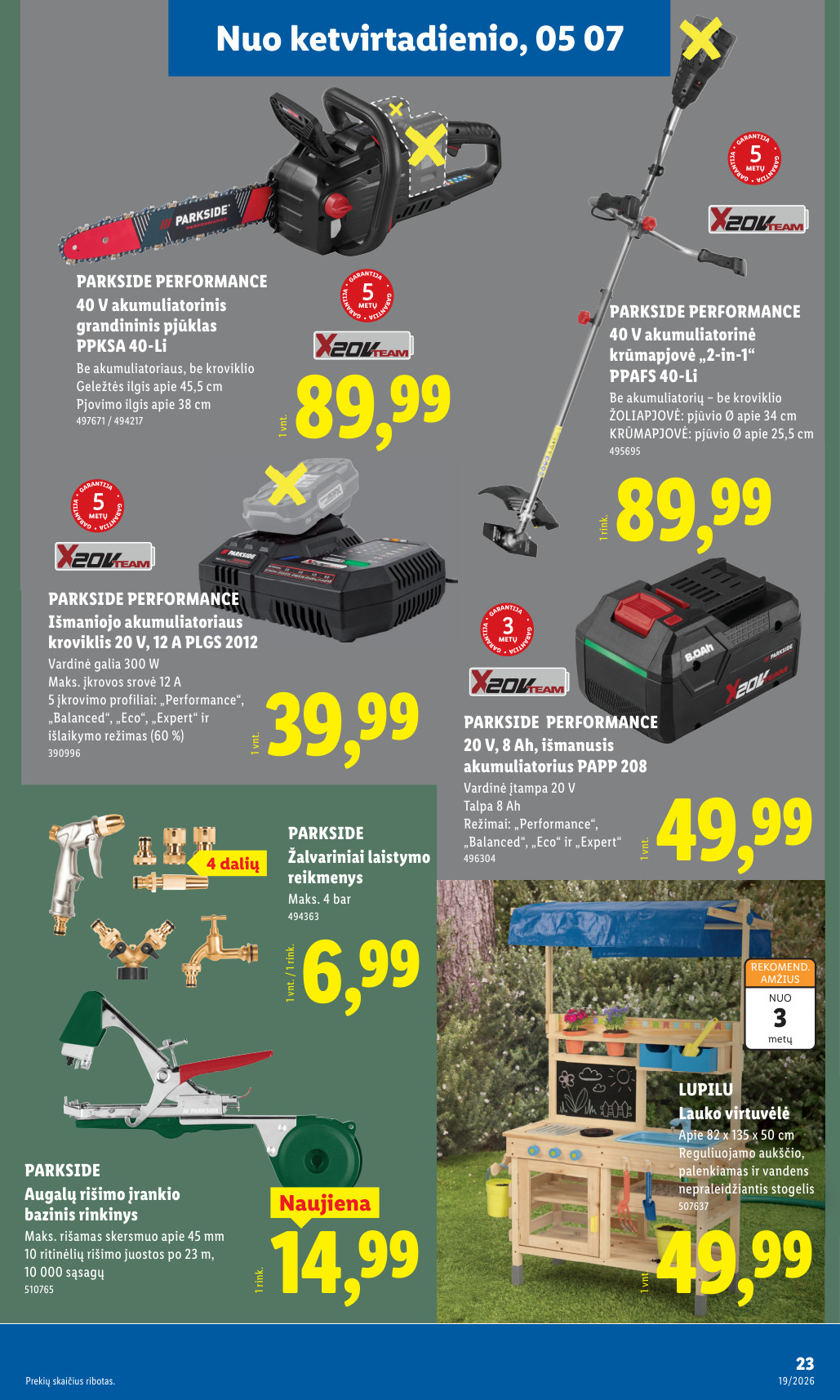 Lidl akcijų leidinys ne maisto - gegužės 4 – page 23