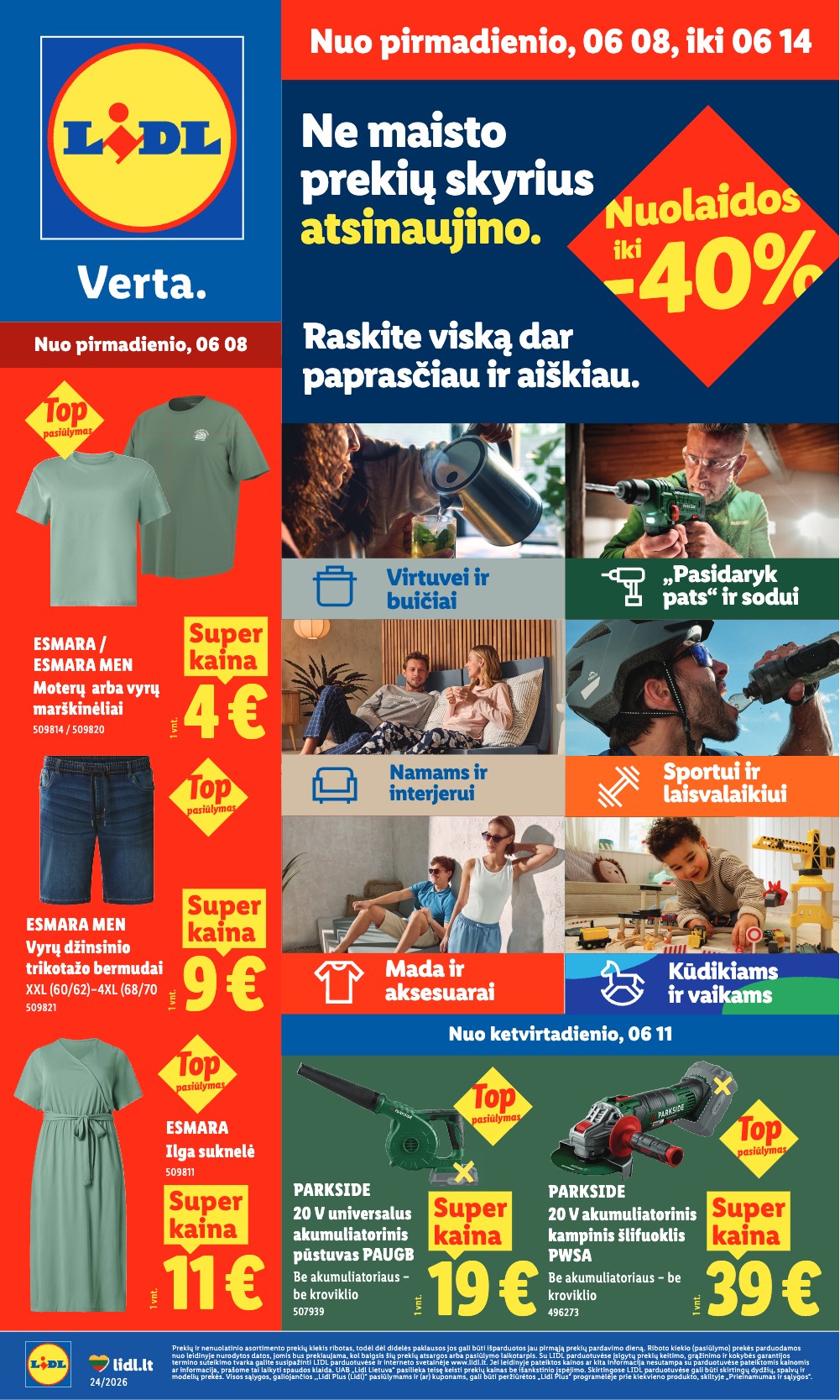 Lidl akcijų leidinys ne maisto - Birželio 8 – page 1
