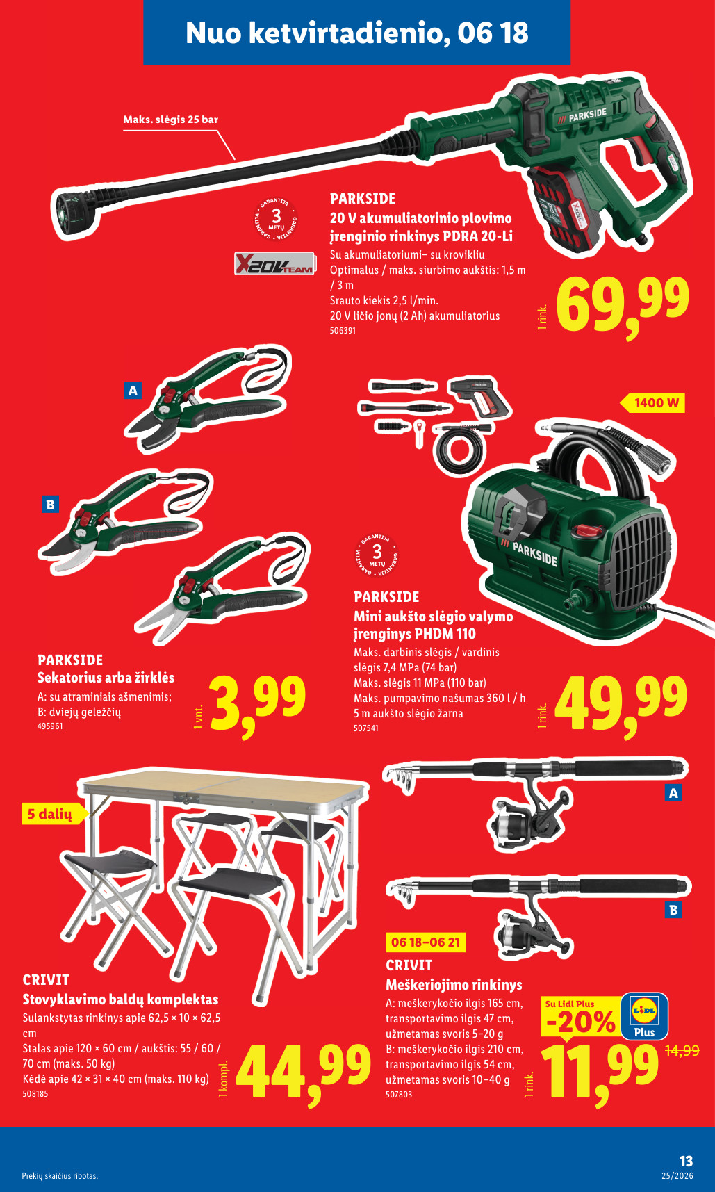 Lidl akcijų leidinys ne maisto - Birželio 15 – page 13