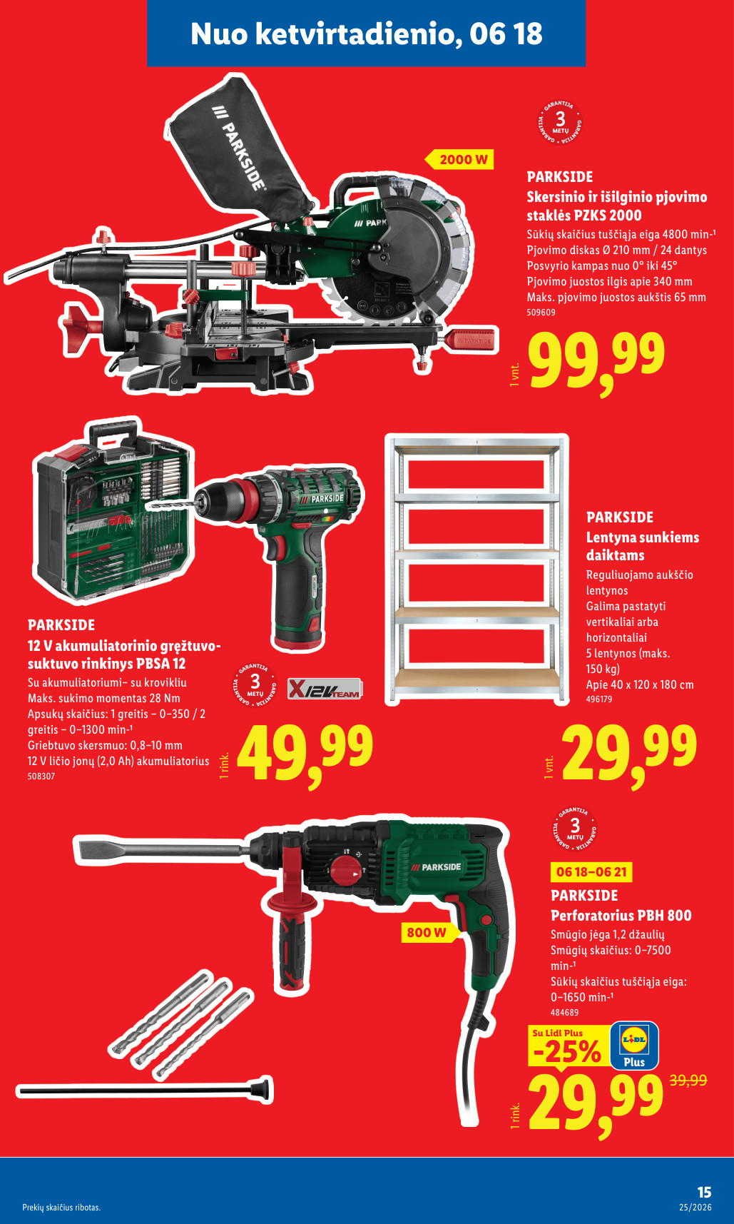Lidl akcijų leidinys ne maisto - Birželio 15 – page 15