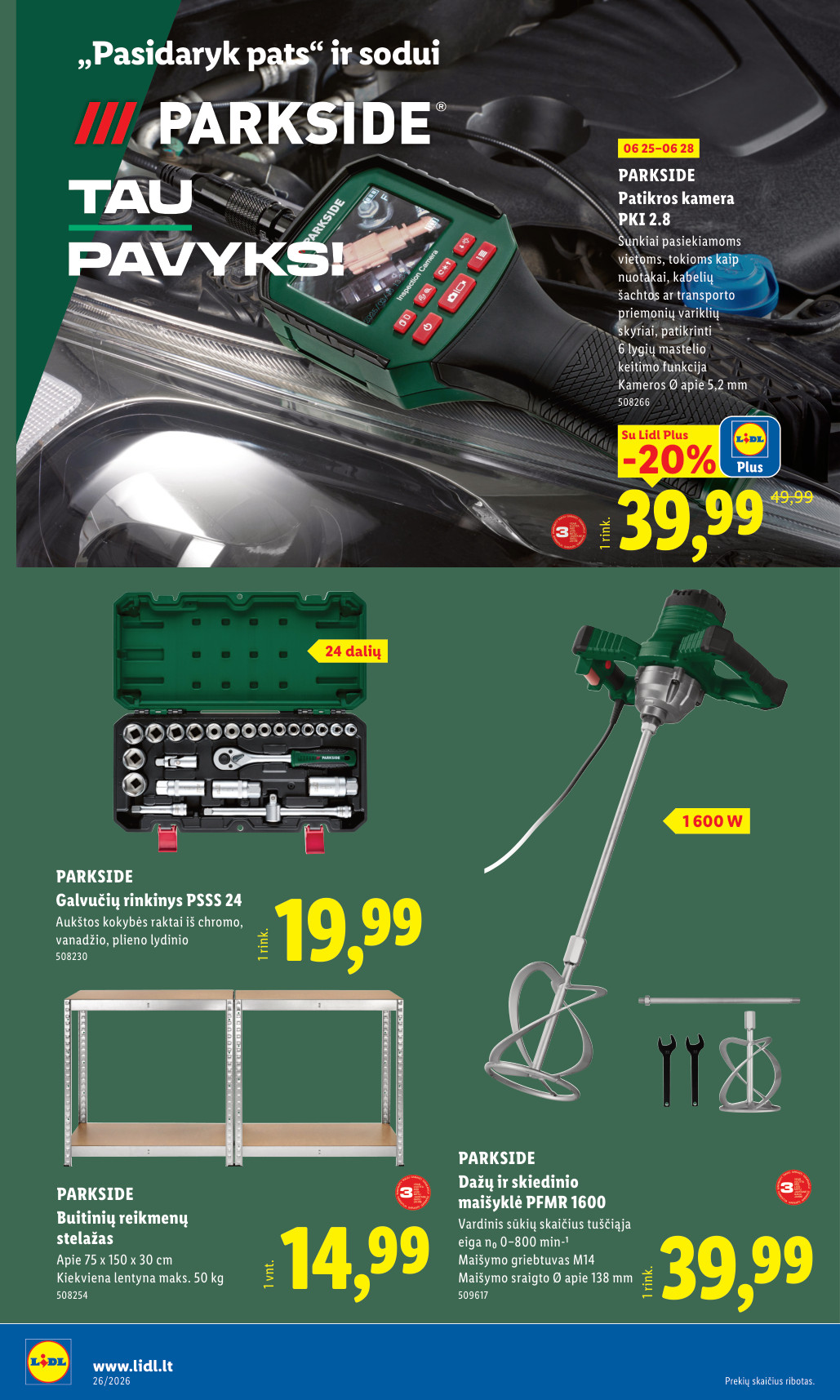 Lidl akcijų leidinys ne maisto - Birželio 22 – page 14
