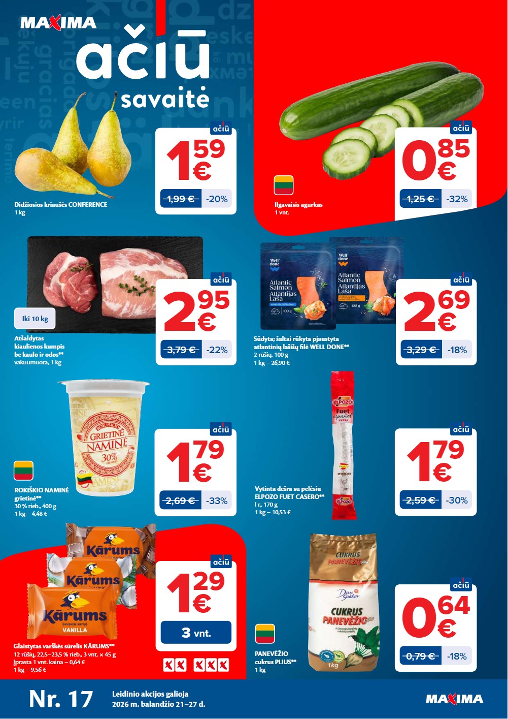 Maxima akcijų leidinys - balandžio 21 – page 1