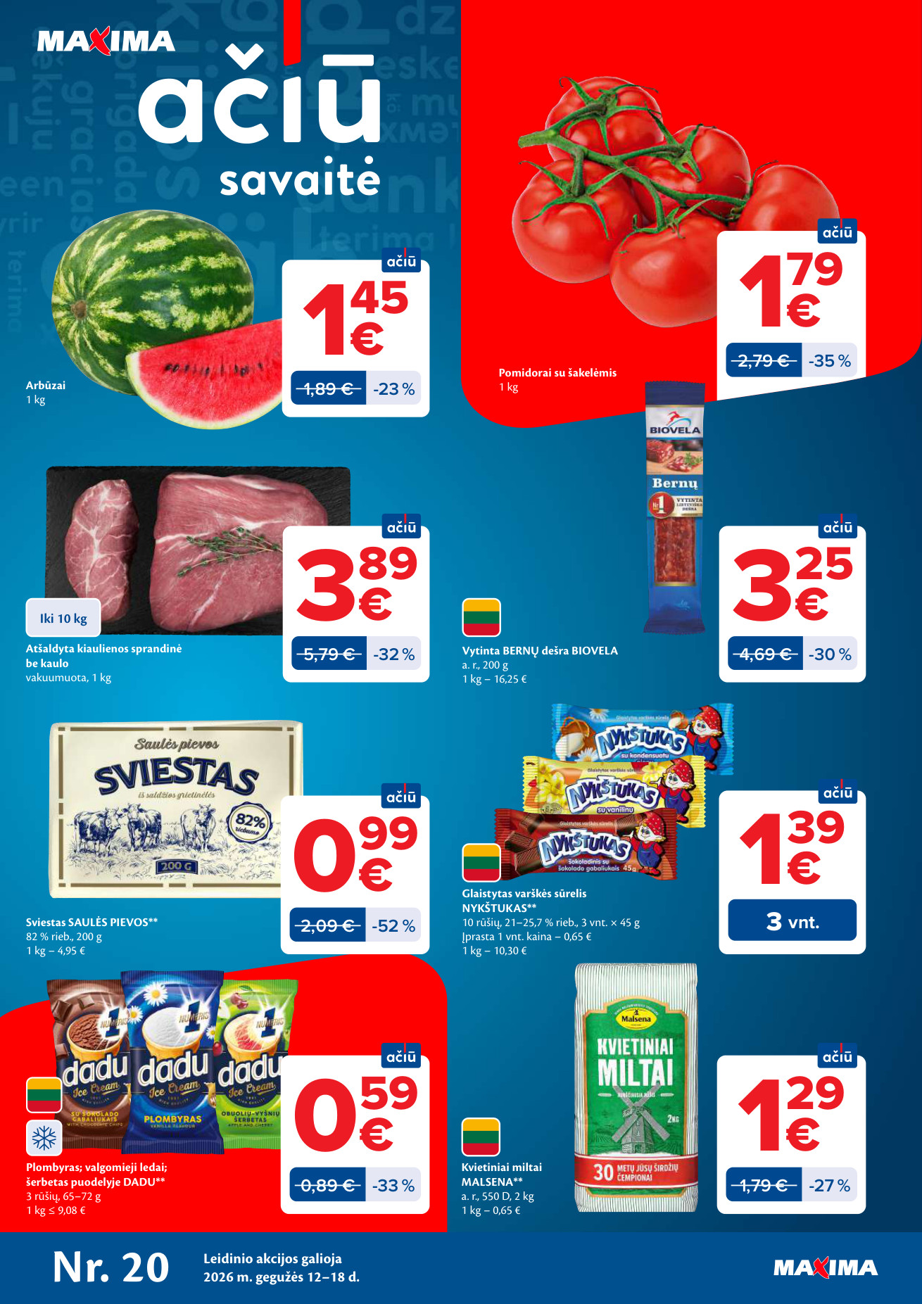 Maxima akcijų leidinys - gegužės 12 – page 1