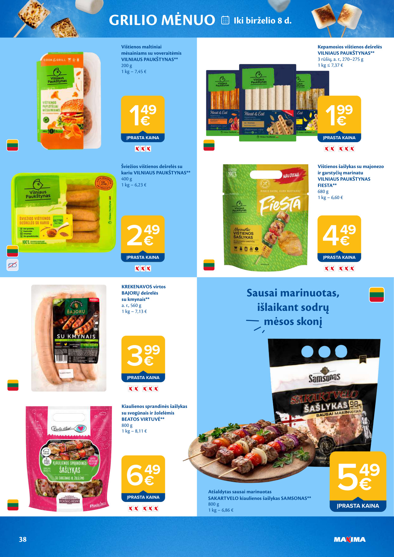Maxima akcijų leidinys - gegužės 12 – page 38