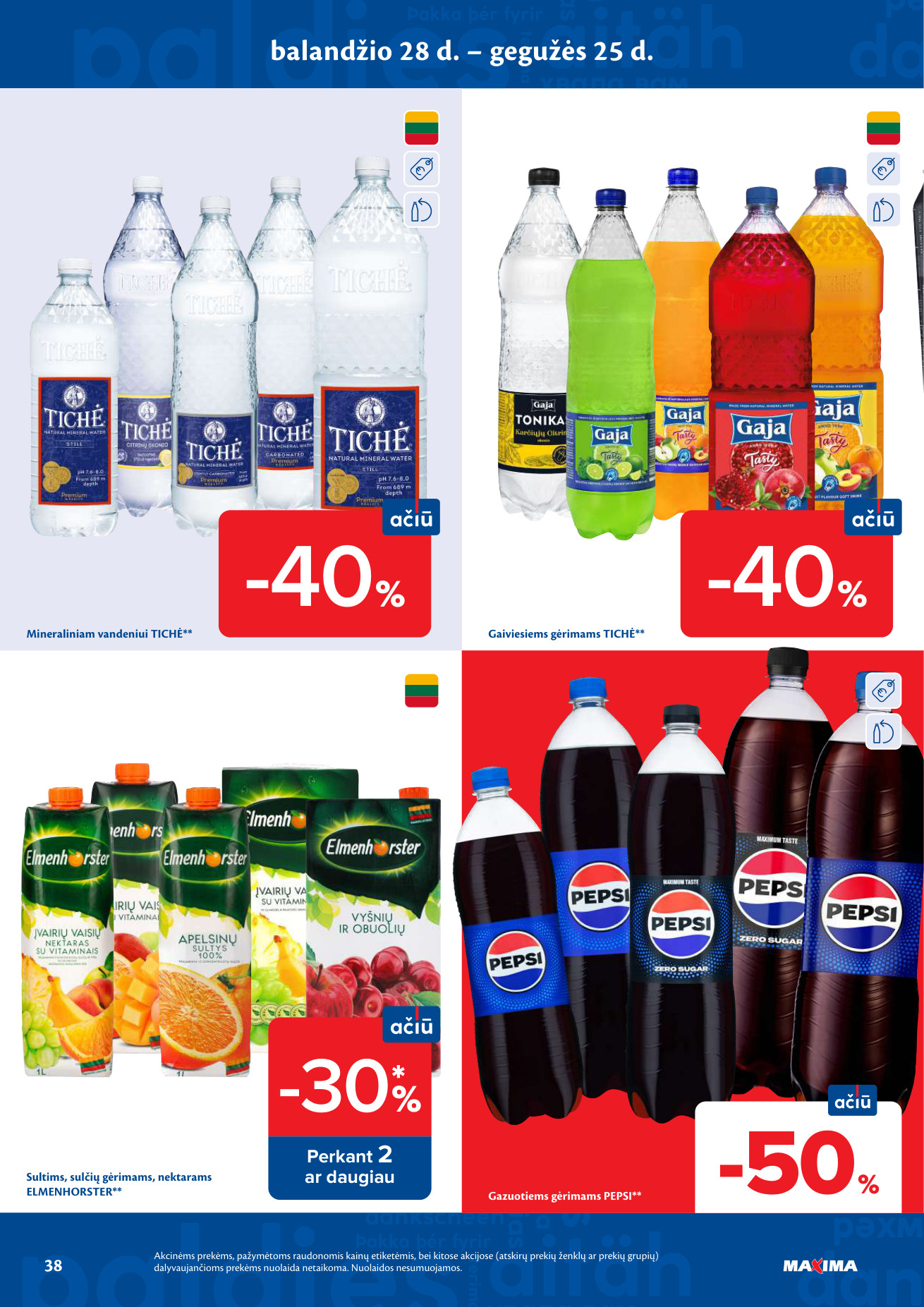Maxima akcijų leidinys - gegužės 19 – page 38