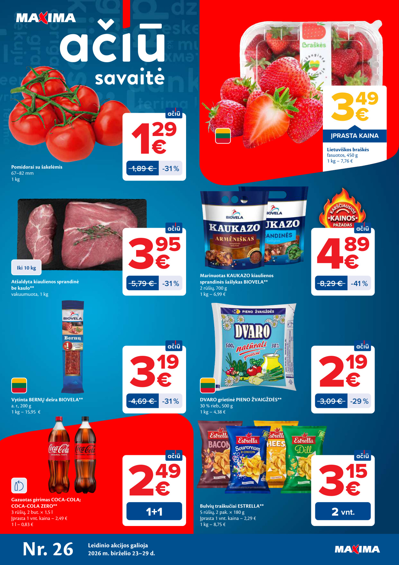 Maxima akcijų leidinys - Birželio 23 – page 1