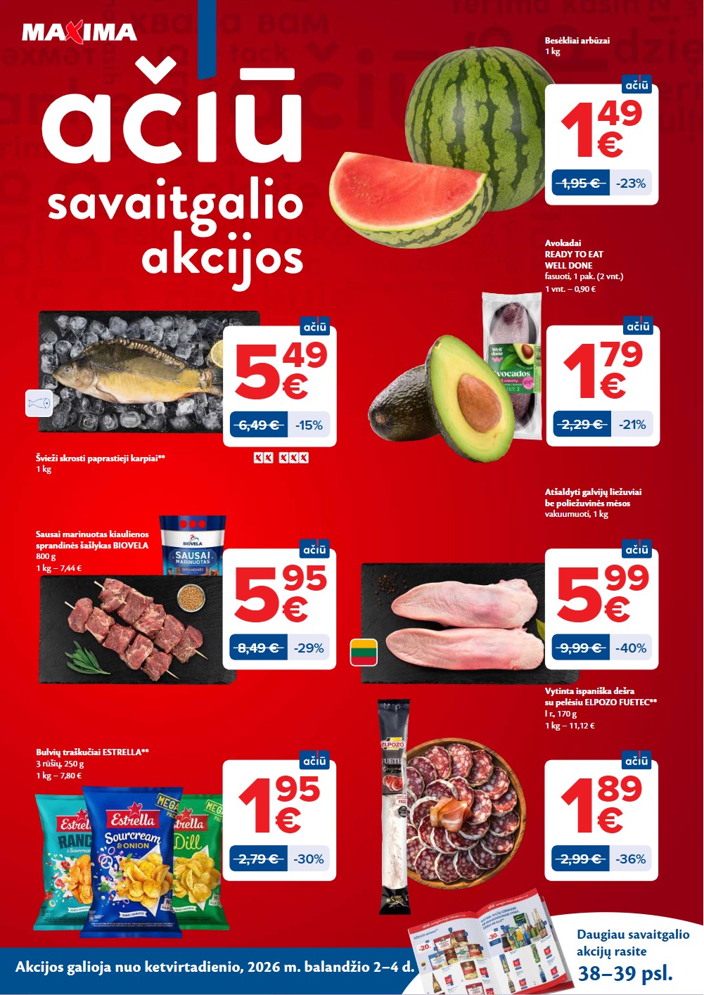 Maxima balandžio akcijų leidinys 1 – page 40