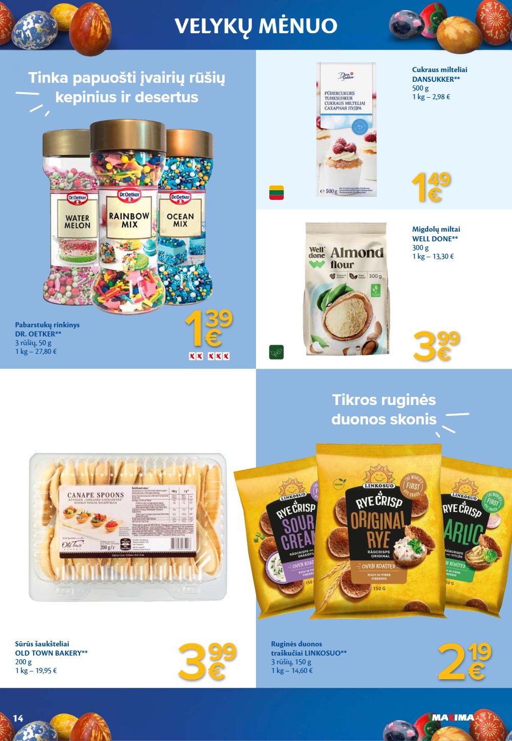 Maxima kovo akcijų vėlykinis leidinys 3 – page 14