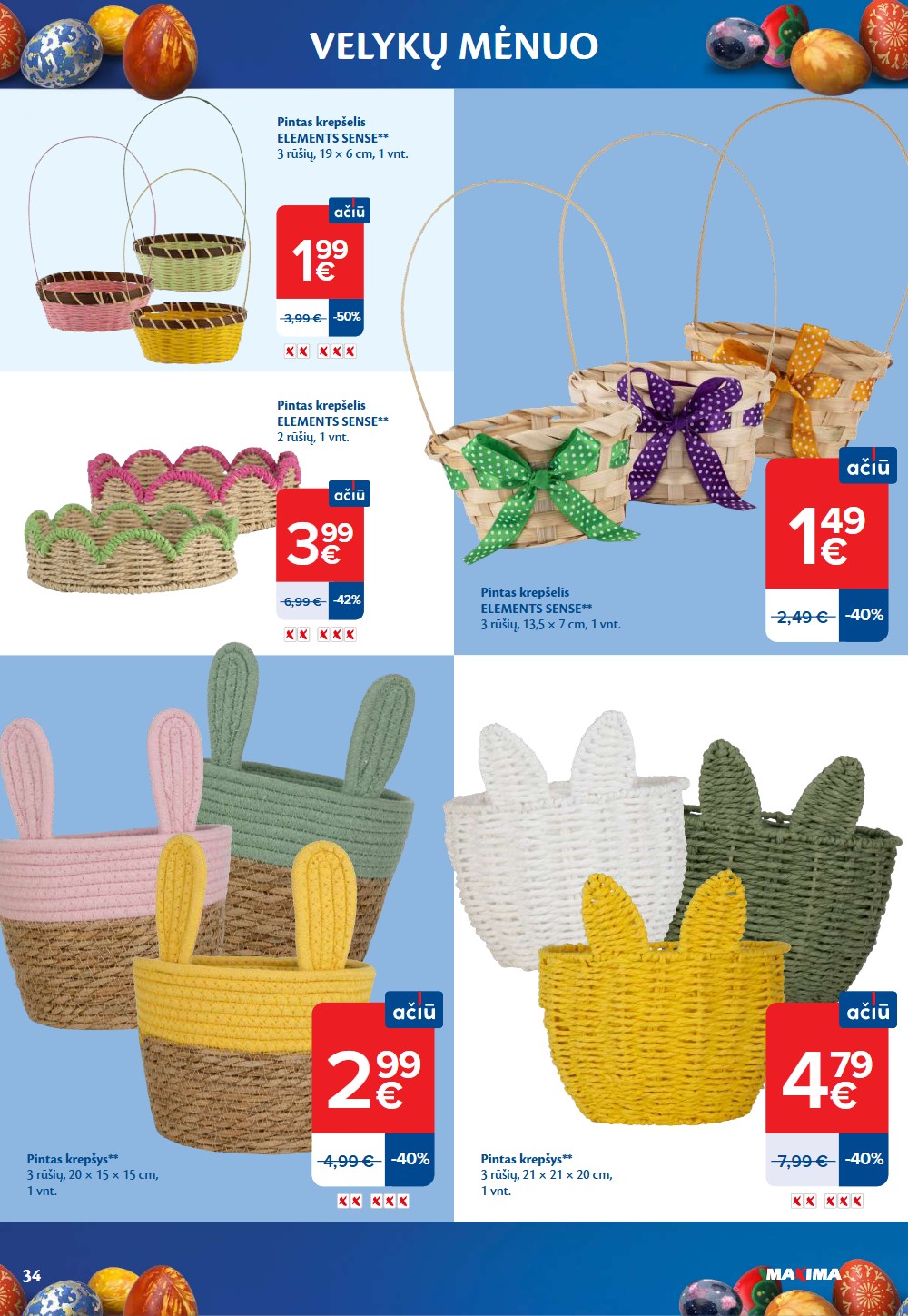 Maxima kovo akcijų vėlykinis leidinys 3 – page 34