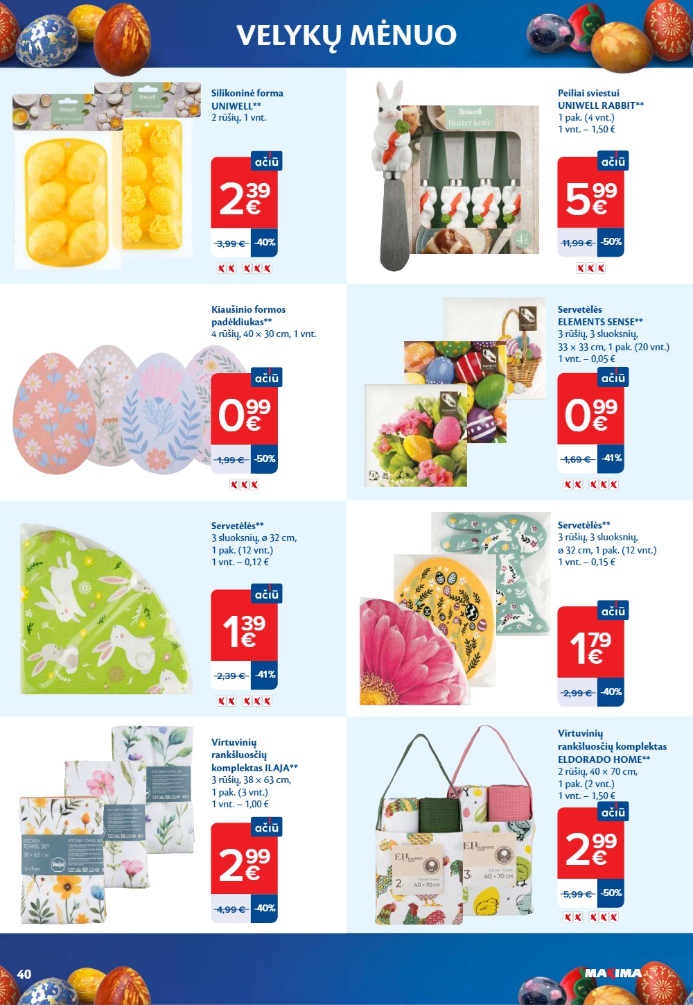 Maxima kovo akcijų vėlykinis leidinys 3 – page 40