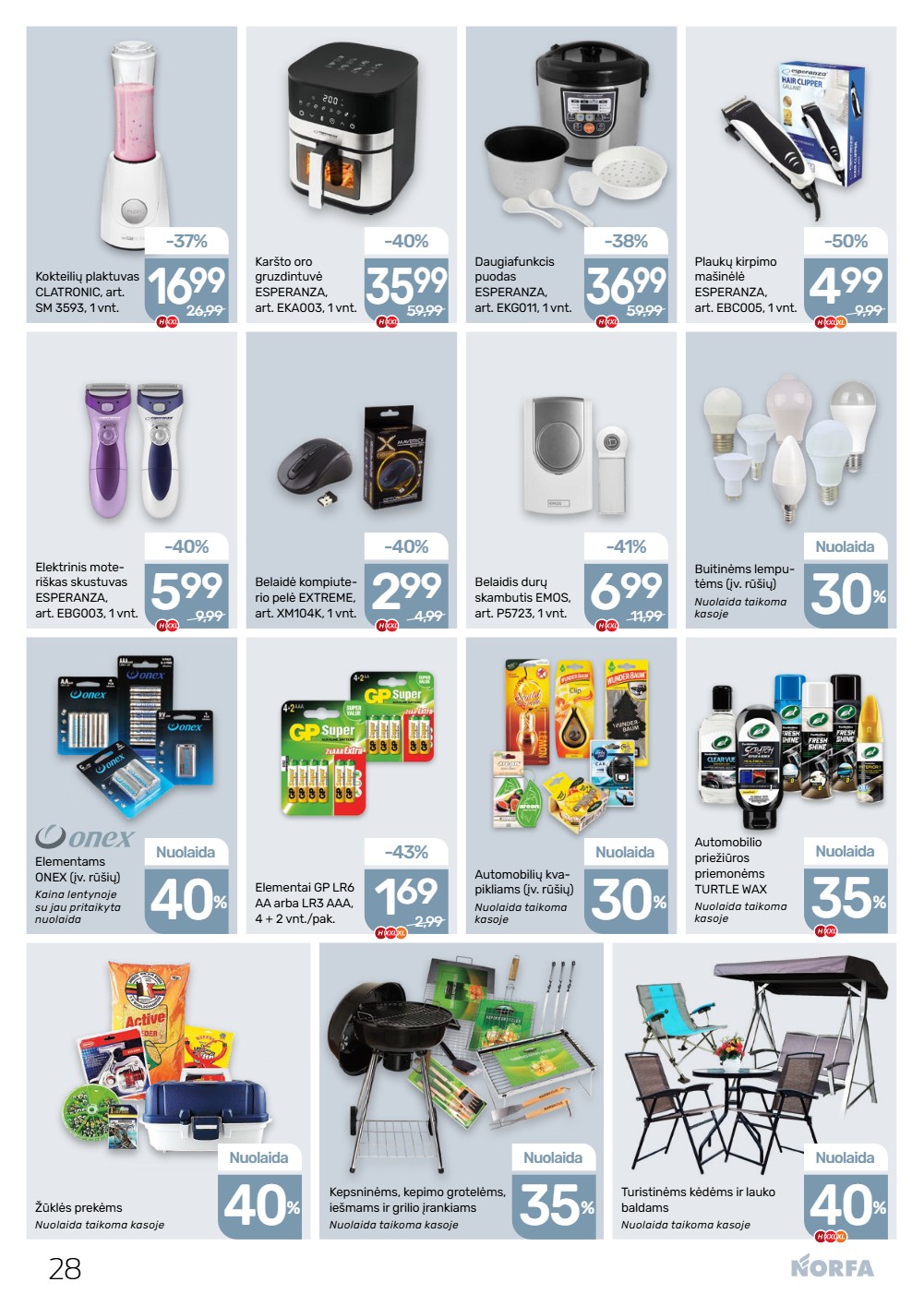 Norfa akcijų leidinys - balandžio 16 – page 28