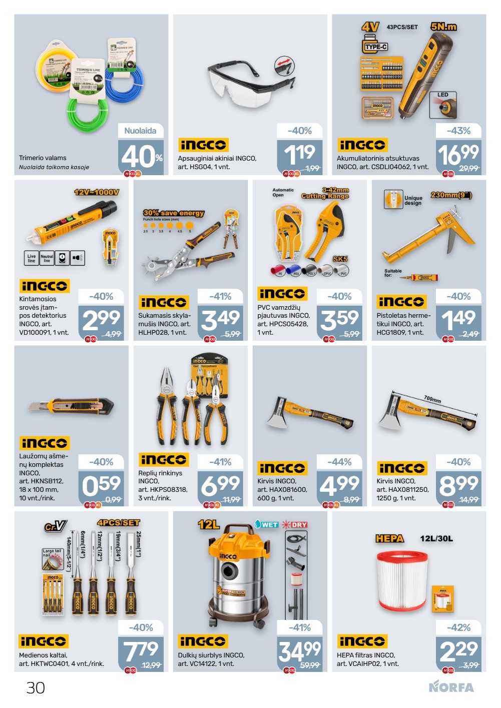 Norfa akcijų leidinys - balandžio 16 – page 30