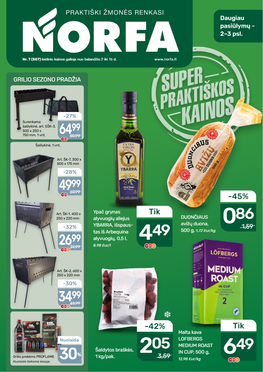 Norfa balandžio akcijų leidinys 1 – page 1