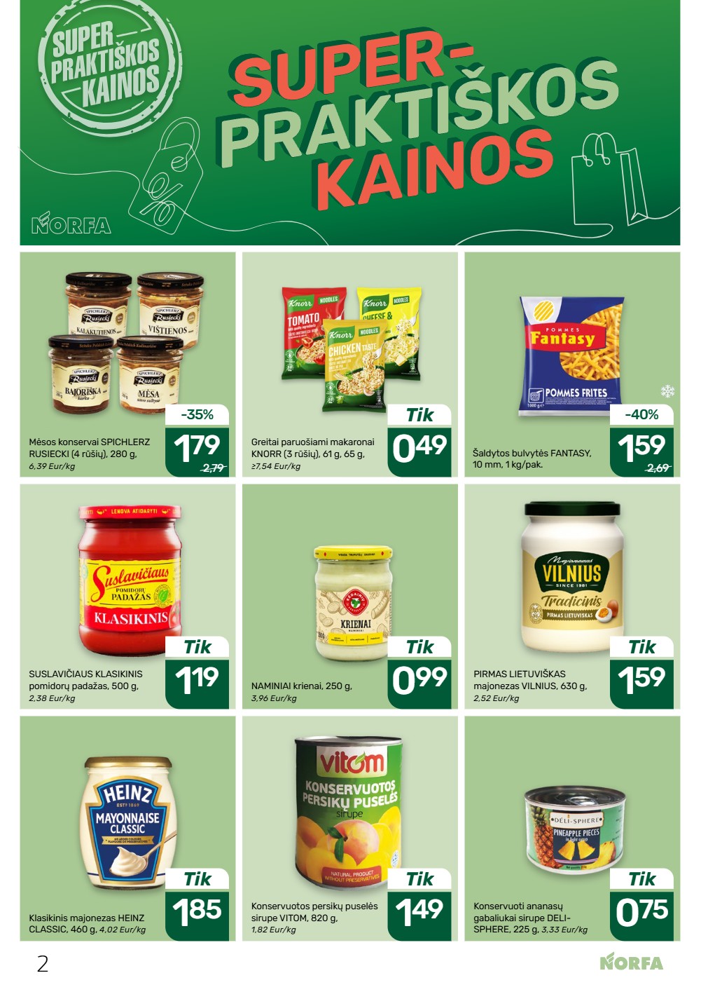 Norfa balandžio akcijų leidinys 1 – page 2