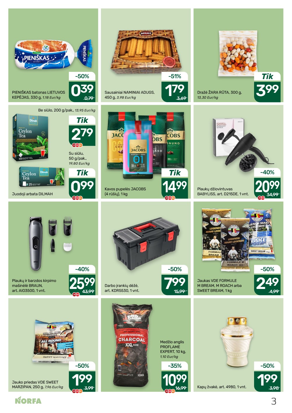 Norfa balandžio akcijų leidinys 1 – page 3