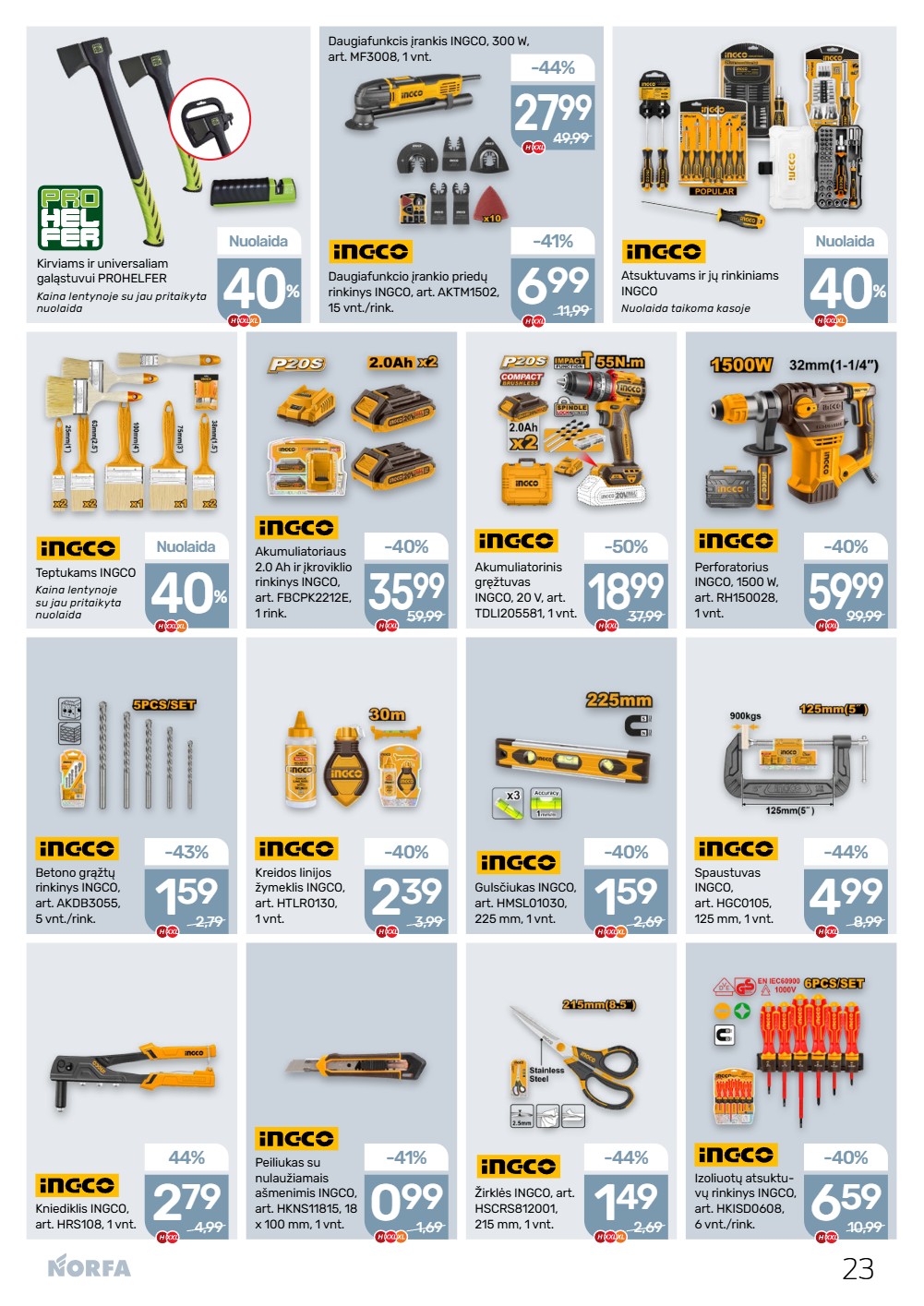Norfa balandžio akcijų leidinys 1 – page 23