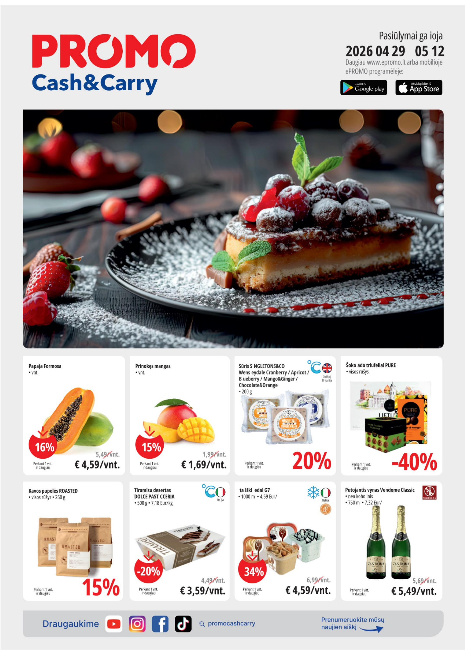 Promo Cash and Carry akcijų leidinys - balandžio 29 – page 1