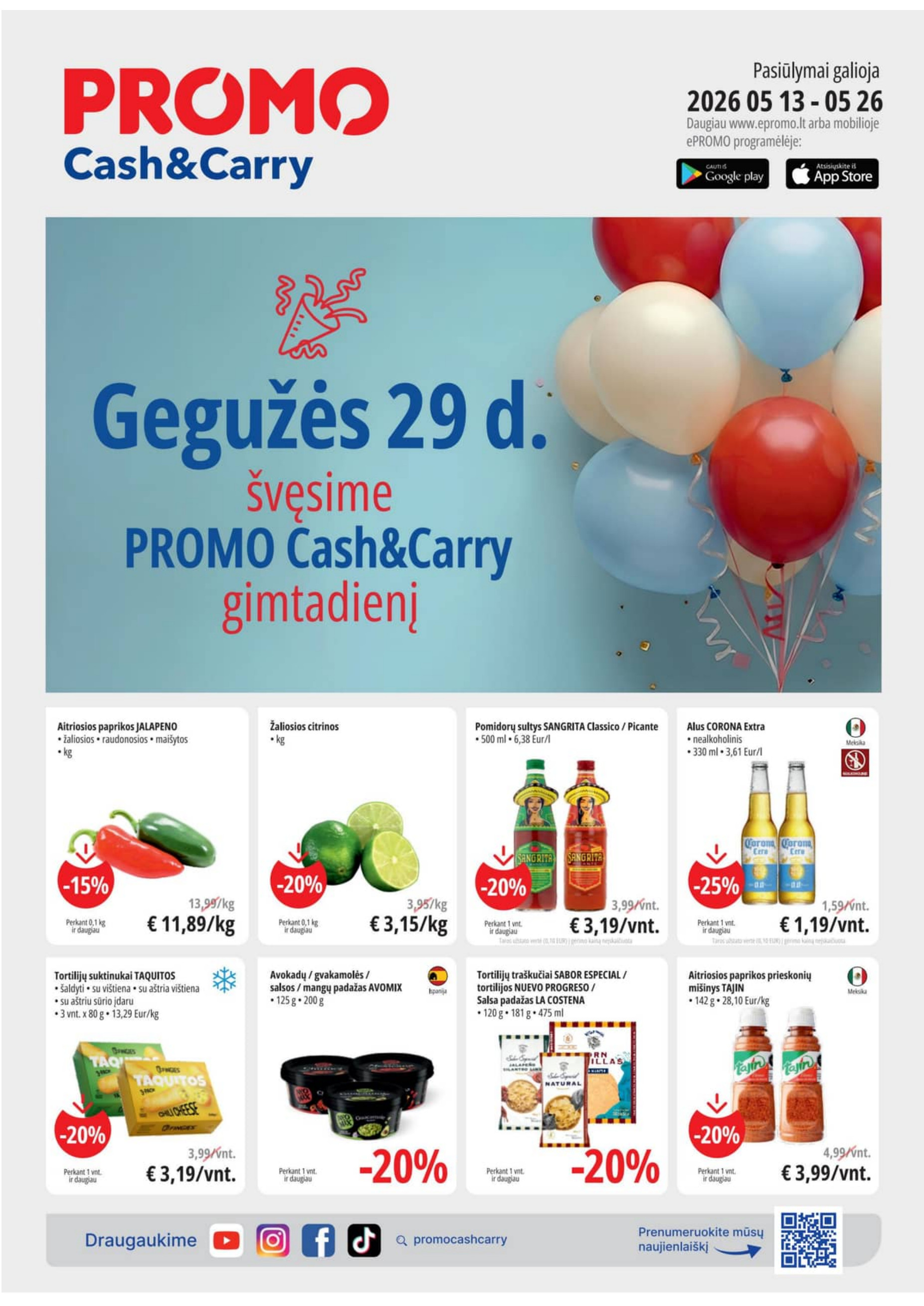 Promo Cash and Carry akcijų leidinys - gegužės 13 – page 1