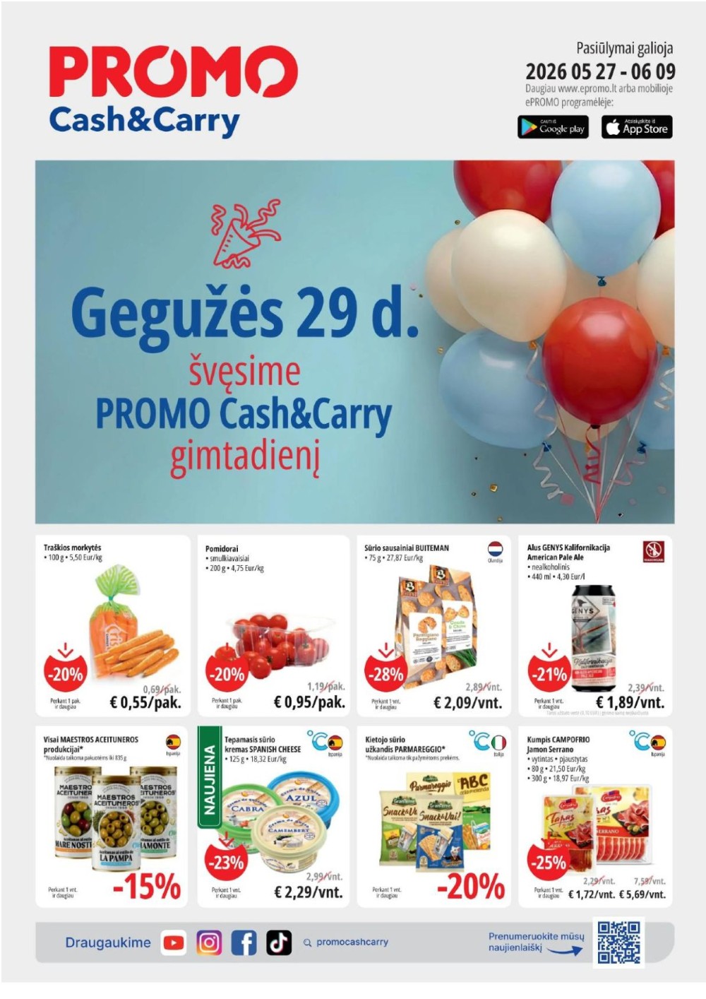 Promo Cash and Carry akcijų leidinys - gegužės 27 – page 1