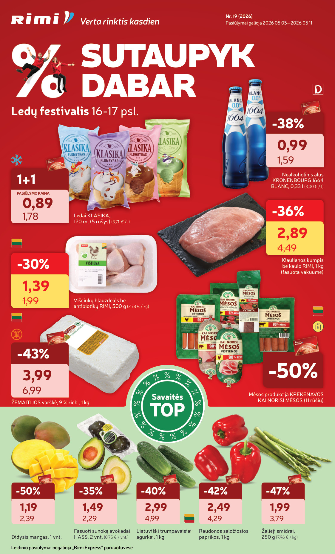 Rimi akcijų leidinys - gegužės 5 – page 1