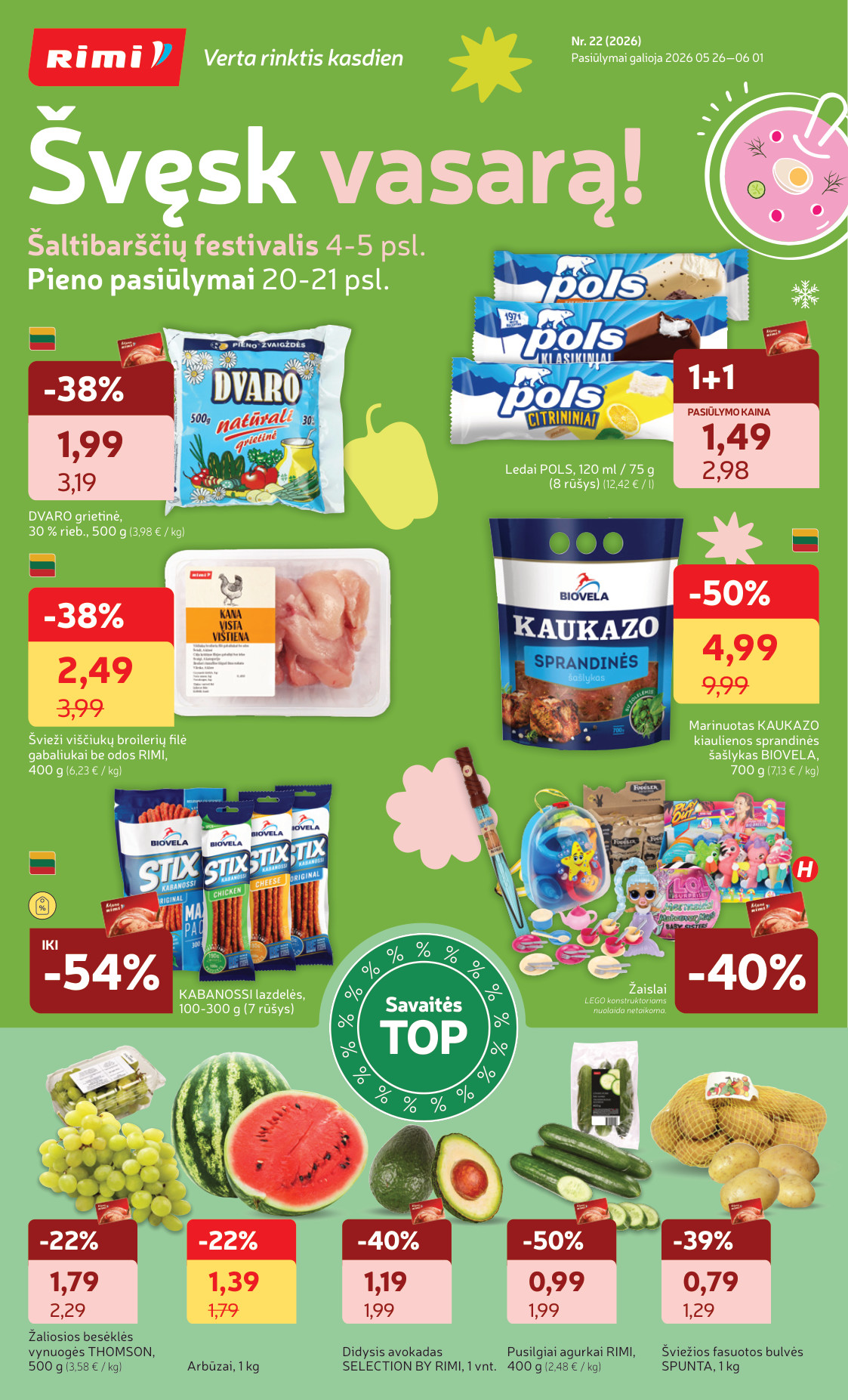 Rimi akcijų leidinys - gegužės 26 – page 1