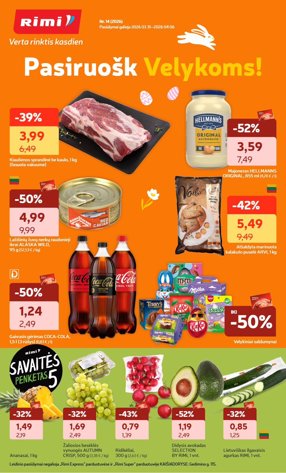 Rimi balandžio akcijų leidinys 1 – page 1