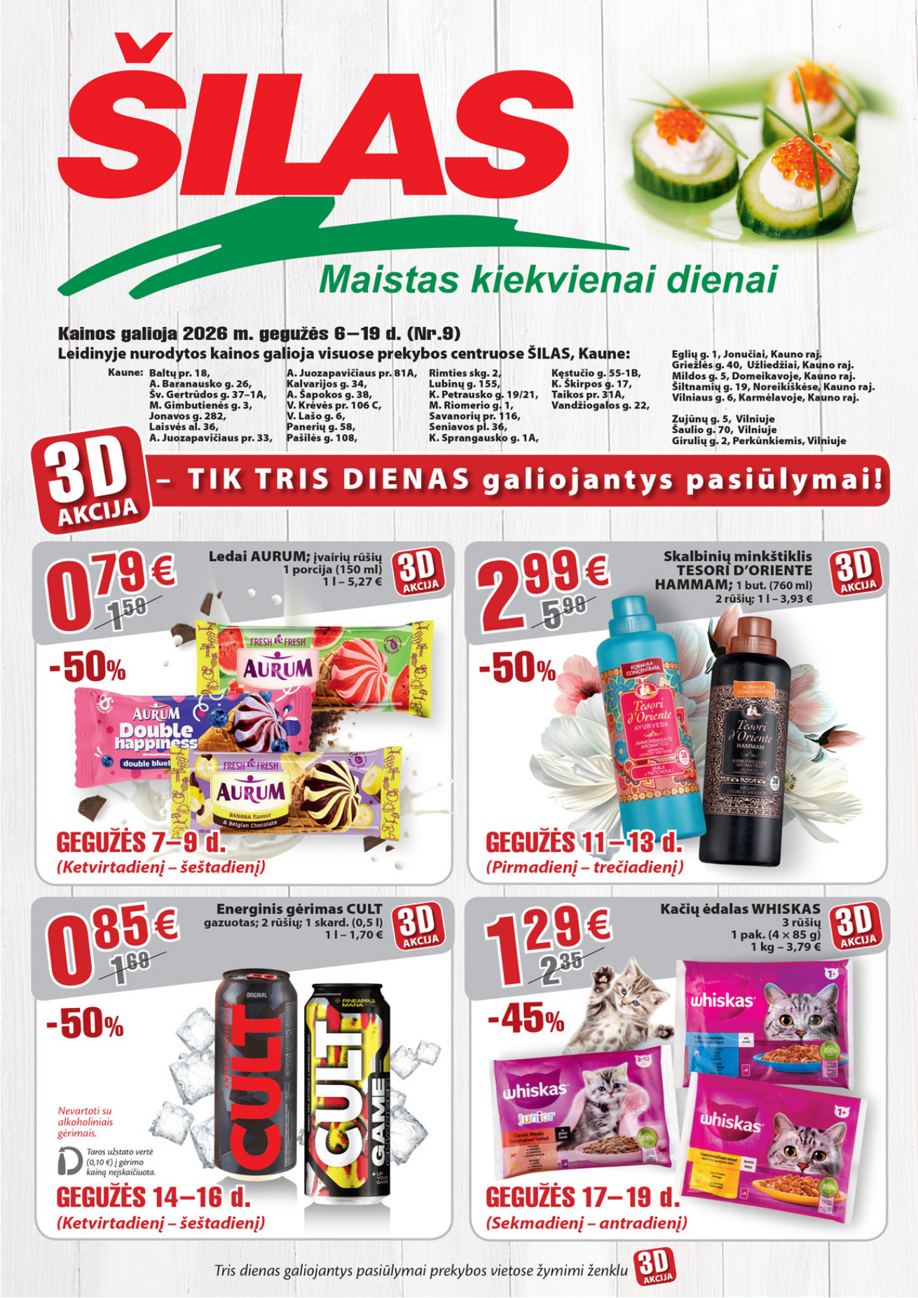 Šilas akcijų leidinys - gegužės 19 – page 1