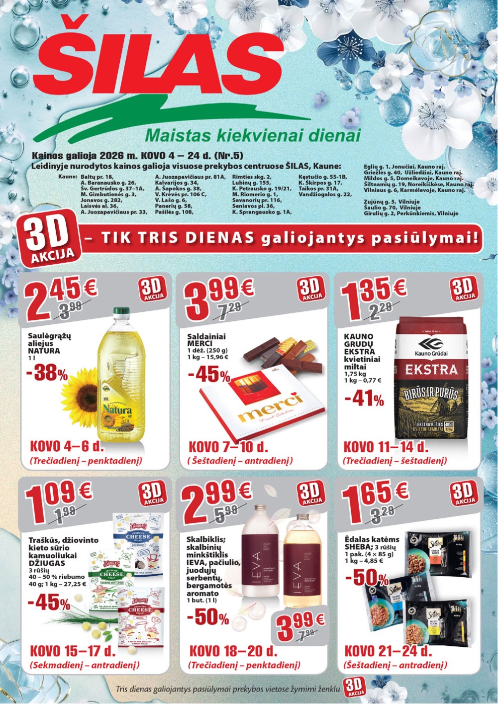 Šilas kovo akcijų leidinys 1 – page 1